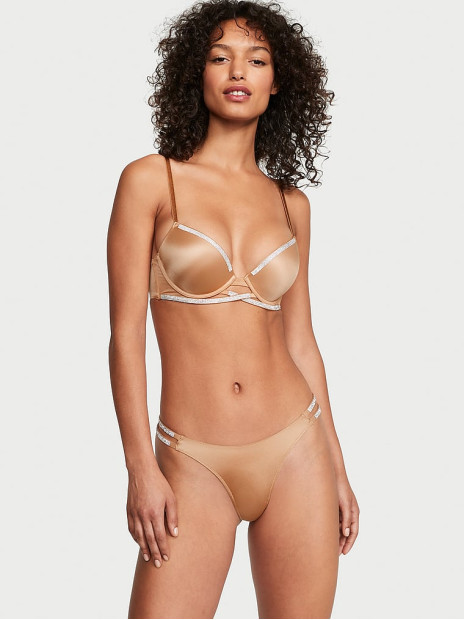 Трусики стрінги Double Shine Strap Smooth Thong Panty Victoria’s Secret