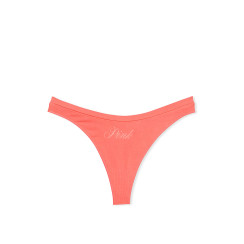 Трусики Seamless High-Leg Thong Panty Pink