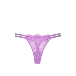 Трусики стрінги Double Shine Strap Lace Thong Panty Victoria’s Secret