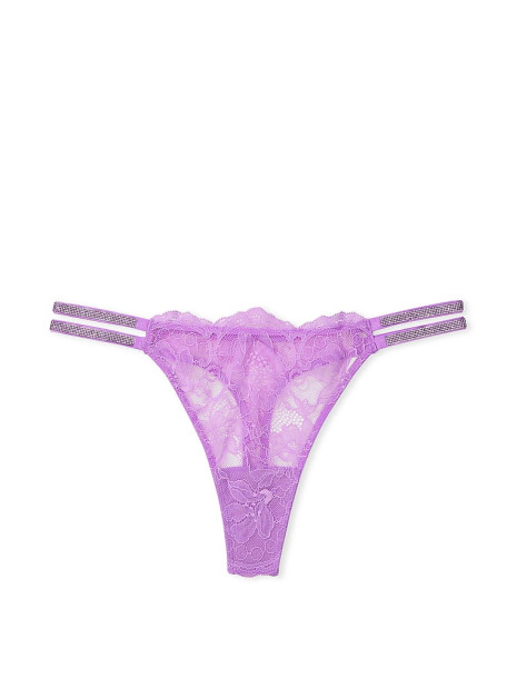 Трусики стрінги Double Shine Strap Lace Thong Panty Victoria’s Secret