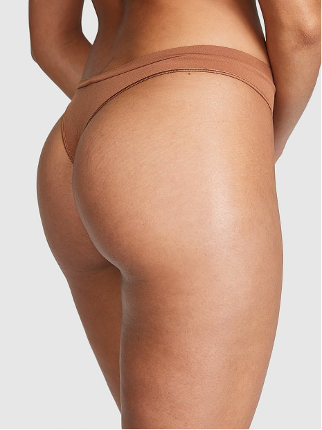 Трусики Seamless High-Leg Thong Panty Pink