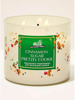 Свічка Cinnamon Sugar Pretzel Cookie Bath and Body Works