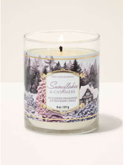 Свічка Snowflakes & Cashmere Bath and Body Works