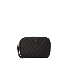 Косметичка Victoria's Secret Travel Makeup Bag  Black V-Quilt