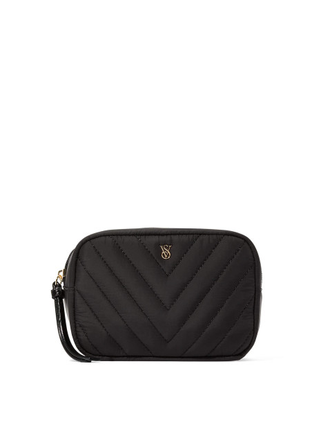 Косметичка Victoria's Secret Travel Makeup Bag Black V-Quilt