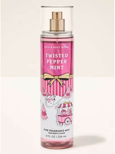 Спрей Twisted Peppermint Bath and Body Works