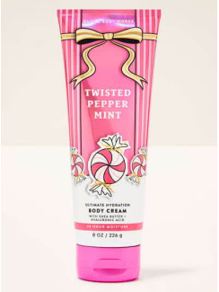 Крем для тіла з олією ши Twisted Peppermint Bath and Body Works 