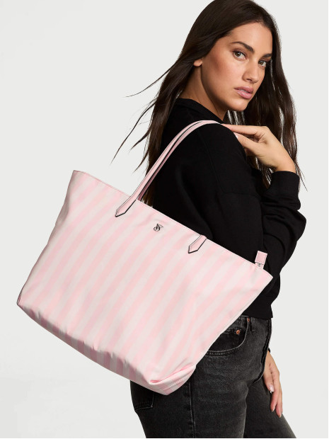 Сумка Victoria’s Secret Large Tote Bag Pink Stripe
