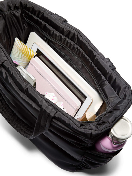 Сумка Victoria's Secret PINK Quilted Puﬀer Tote Bag Black