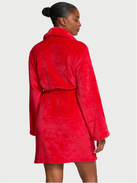 Плюшевий халат Victoria's Secret Cozy Plush Robe Red