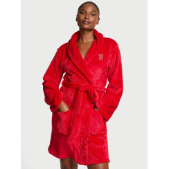Плюшевий халат Victoria's Secret Cozy Plush Robe Red