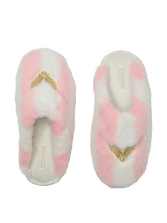 Капці Victoria's Secret Luxe Plush Closed-Toe Slippers Heritage Stripe