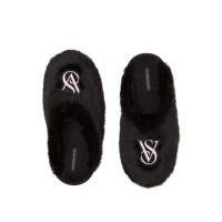 Капці Victoria's Secret Luxe Plush Closed-Toe Slippers Black