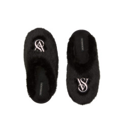 Капці Victoria's Secret Luxe Plush Closed-Toe Slippers Black