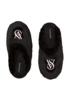 Капці Victoria's Secret Luxe Plush Closed-Toe Slippers Black
