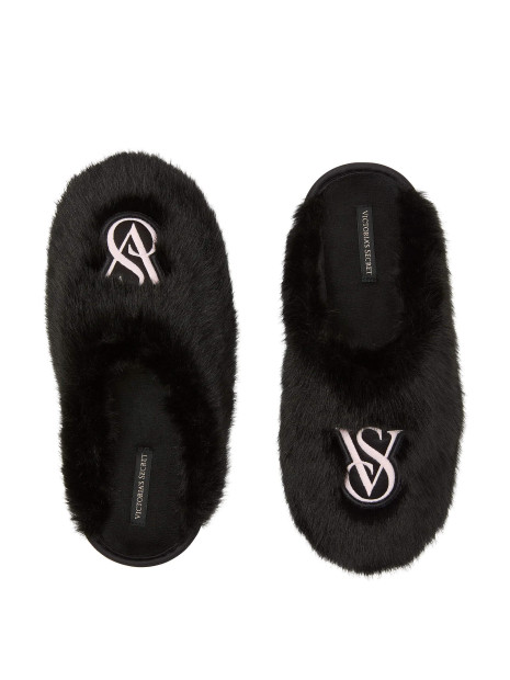 Капці Victoria's Secret Luxe Plush Closed-Toe Slippers Black