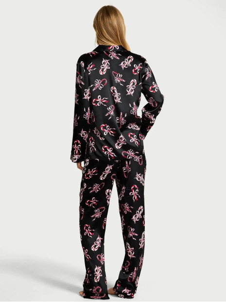 Сатинова піжама Victoria's Secret Glazed Satin Long Pajama Set