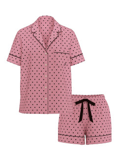 Фланелева піжама Cotton Flannel Short Pajama Set від Victoria's Secret - колір Aspirin Dot Yd