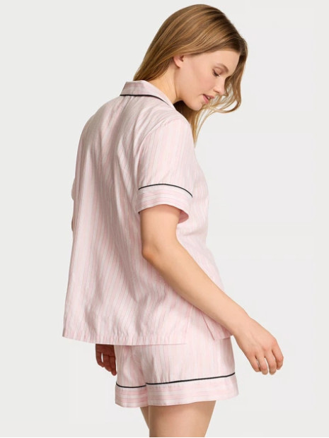 Фланелева піжама Cotton Flannel Short Pajama Set від Victoria's Secret