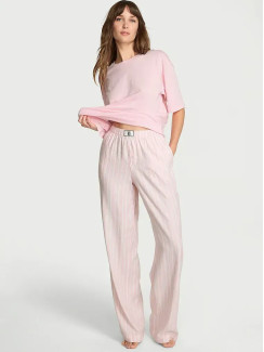 Фланелева піжама Victoria's Secret Flannel Long-Sleeve Tee-Jama Set