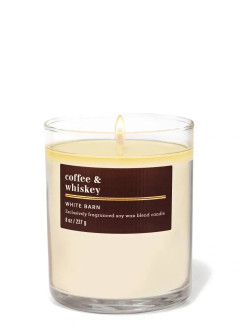 Свічка Coffee & Whiskey Single Wick Candle Bath and Body Works