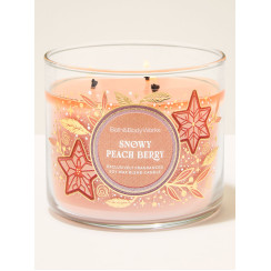 Свічка Snowy Peach Berry Bath and Body Works 