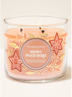 Свічка Snowy Peach Berry Bath and Body Works 