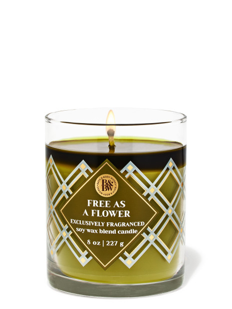 Свічка Free As A Flower Single Wick Candle Bath and Body Works