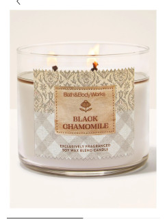 Свічка Black Chamomile Bath and Body Works 