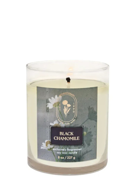 Свічка Black Chamomile Single Wick Candle Bath and Body Works