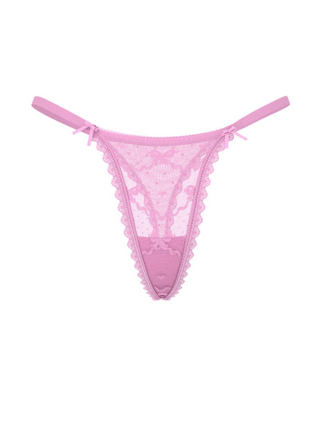 Мереживні трусики від Victoria's Secret - колір Bikini Pink