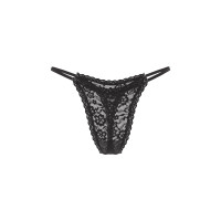 Мереживні трусики від Victoria's Secret - Black