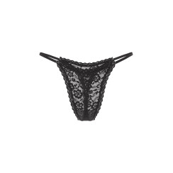Мереживні трусики від Victoria's Secret - Black