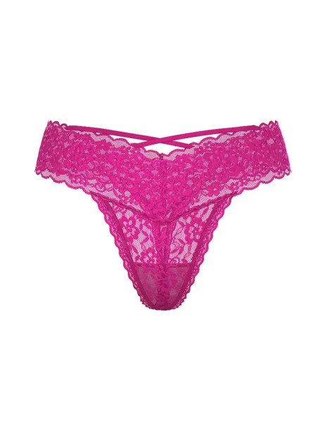 Мереживні трусики від Victoria's Secret - Lace Strappy-Back Thong Panty