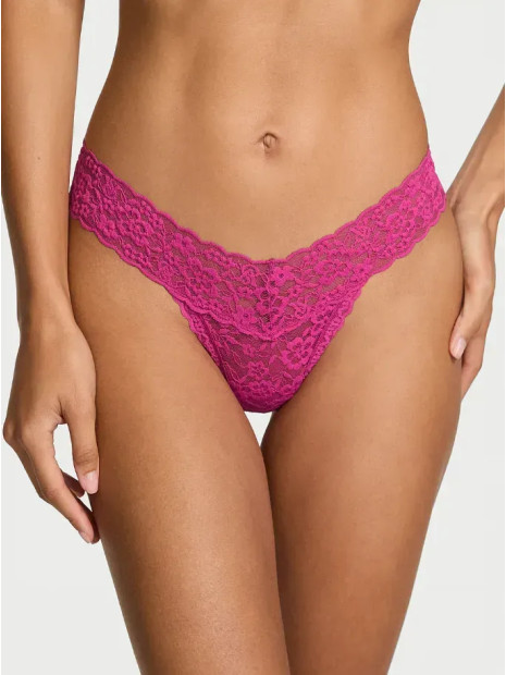 Мереживні трусики від Victoria's Secret - Lace Strappy-Back Thong Panty