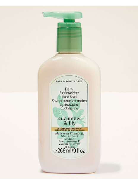 Зволожувальне мило для рук Cucumber & Lily Daily Moisturizing Hand Soap Bath and Body Works