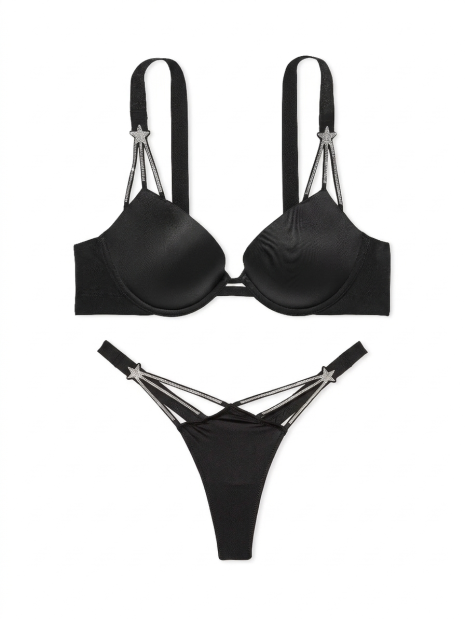 Комплект білизни з пушапом зі стразами Shine Strap Victoria's Secret