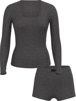 Модалова піжама Victoria's Secret SoSoft™ Modal Ribbed Scoop Long-Sleeve Shortie Set