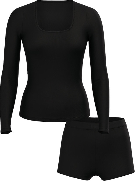 Модалова піжама Victoria's Secret SoSoft™ Modal Ribbed Scoop Long-Sleeve Shortie Set