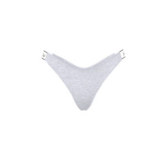 Котонові трусики стрінги Pink VS - колір Medium Heather Grey