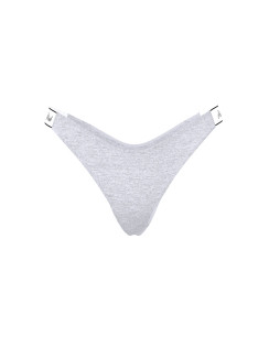 Котонові трусики стрінги Pink VS - колір Medium Heather Grey