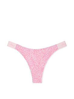 Котонові трусики стрінги Pink VS - колір Moonstone Pink Leopard Print
