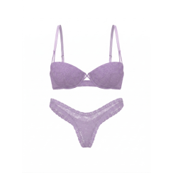 Комплект білизни Victoria's Secret PINK Wink™ Push-Up Balconette - колір Aster Purple