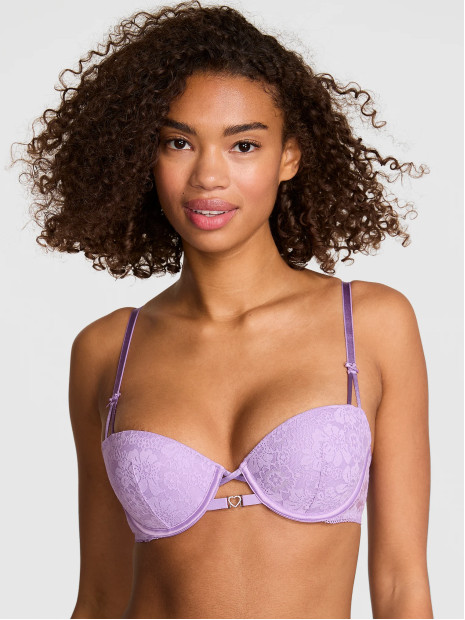 Комплект білизни Victoria's Secret PINK Wink™ Push-Up Balconette - колір Aster Purple