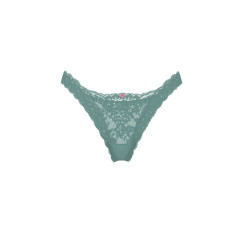 Мереживні трусики бразиліана Lace Brazilian Panty Victoria's Secret - колір Arctic Green
