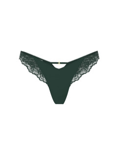 Стрінги від Rose Lace-Trim High-Leg Thong Panty Victoria's Secret - колір Cilantro