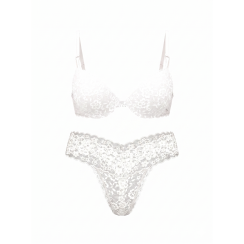 Комплект білизни Victoria's Secret The Lacie Sexy Tee Smooth Push-Up - колір Coconut White