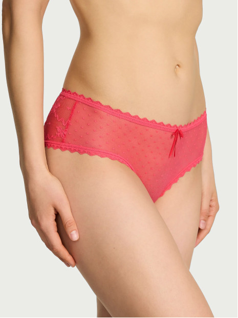 Мереживні трусики чіки Victoria's Secret - колір Poppy