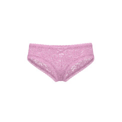 Мереживні трусики чіки Victoria's Secret Bow Lace Mesh Cheeky Panty - колір Bikini Pink
