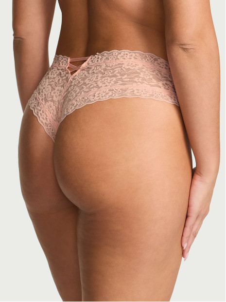 Мереживні трусики чіки Victoria's Secret - колір Peach
